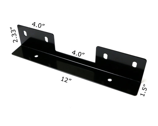 Miniature Front Bumper License Plate Mount Bracket Holder For Off-Road Lights...