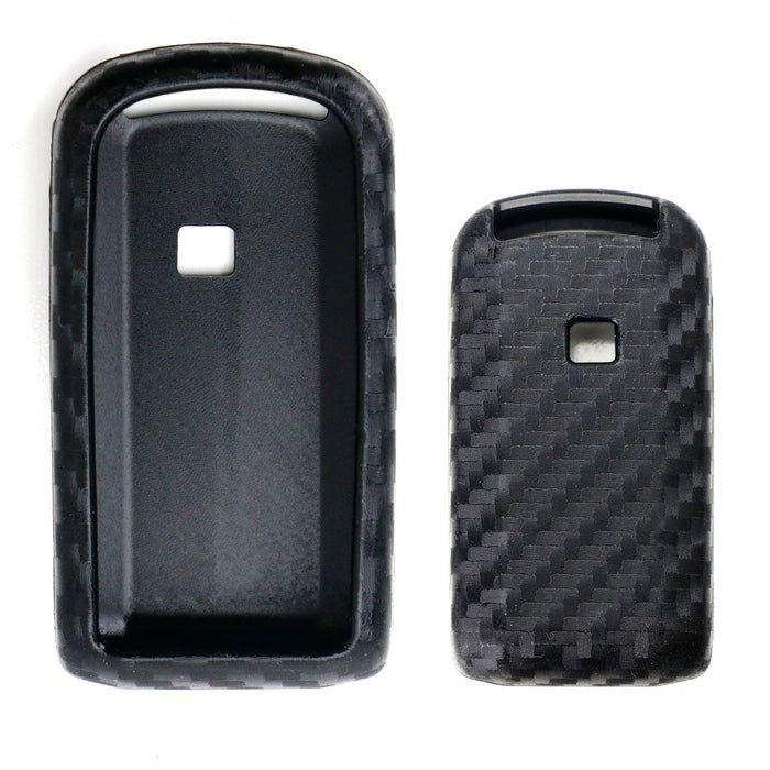 Carbon Fiber Soft Silicone Key Fob For Mitsubishi Lancer Evolution or Outlander