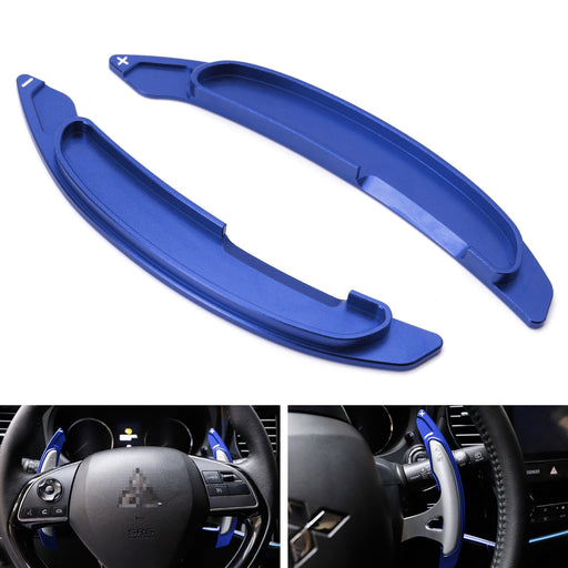 Blue Aluminum SteeringWheel Paddle Shifter Extension For Mitsubishi Lancer Evo X