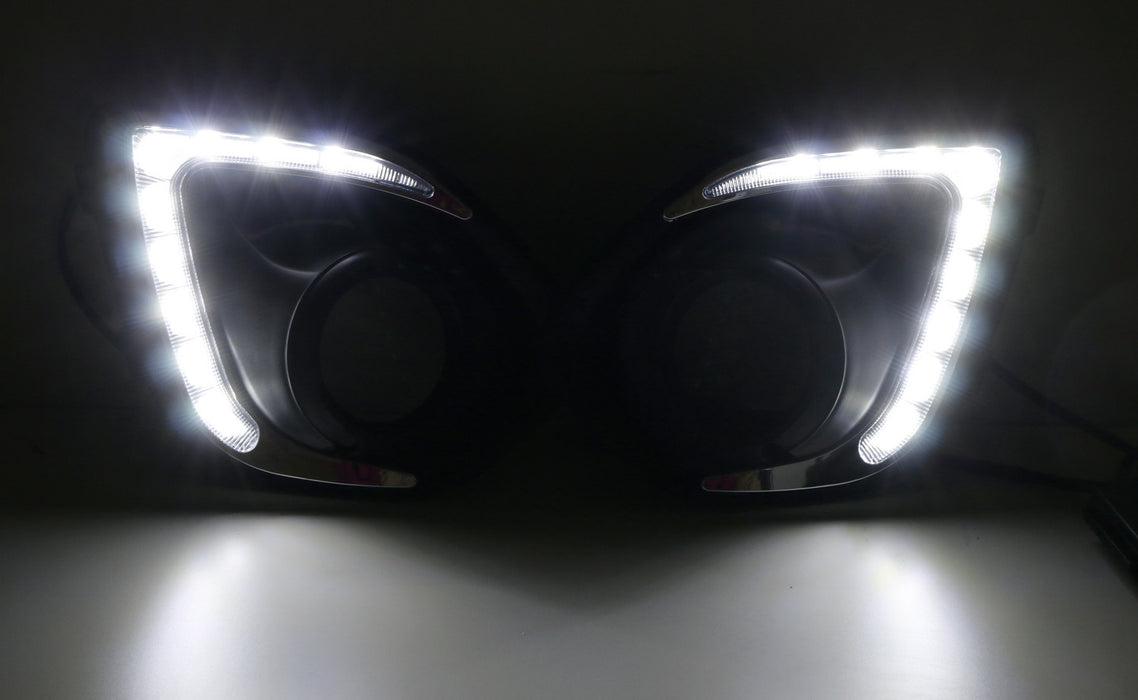 OE-Fit White LED Daytime Running DRL Lights For 13-15 Mitsubishi Outlander Sport