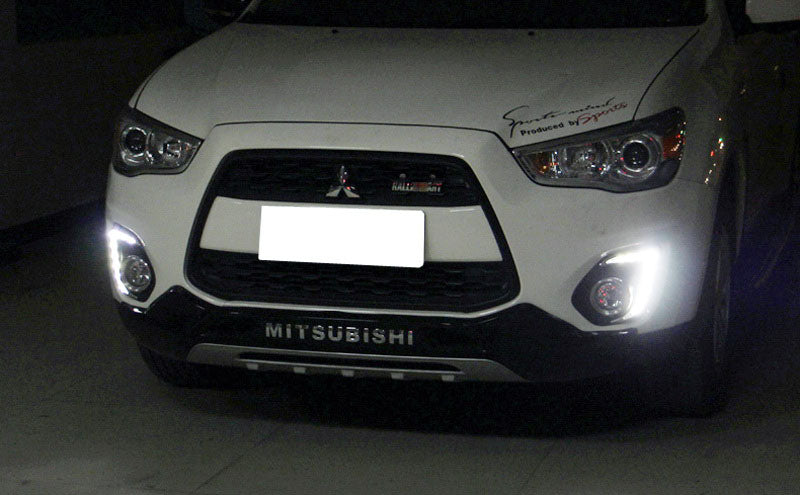 OE-Fit White LED Daytime Running DRL Lights For 13-15 Mitsubishi Outlander Sport