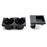 2pc Black No Rubber Coating Cup Holder & Armrest Coin Tray For BMW E46 3 Series