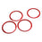 4pc Red Air Conditioner AC Vent Outer Ring Decoration Trims For Chevy 16+ Camaro