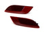 OE-Spec Dark Red Lens Rear Bumper Reflector Replacements For Jeep 17-up Compass