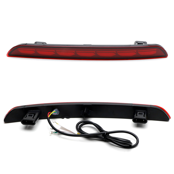 Dark Red LED Bumper Reflector Lights w/ Sequential Blink For 2022-up Honda Civic