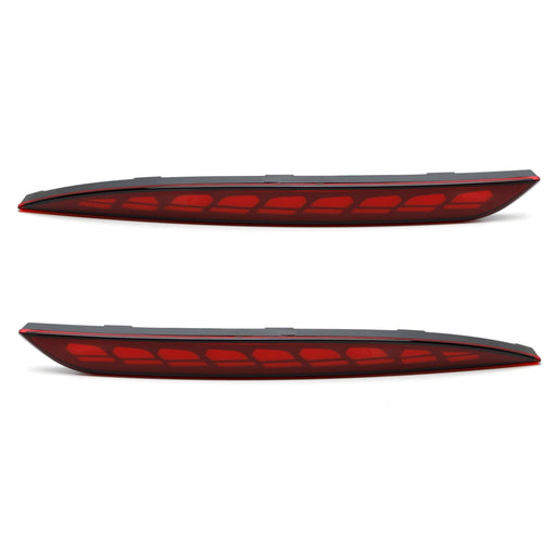 Red LED Bumper Reflector Lights For Tesla Model 3, Tail/Brake/Sequential Turning