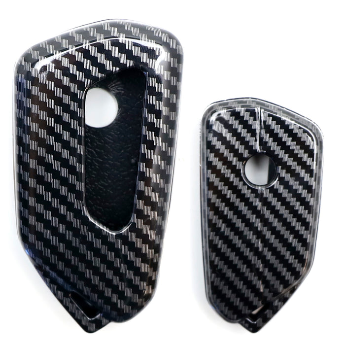 Carbon Fiber Pattern Key Fob Shell For VW MK8 Golf/GTI ID.4 Skoda Octavia 3/4/5B