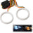 Amber/White Switchback LED Angel Eyes Halo Rings For 13-up Scion FR-S Subaru BRZ