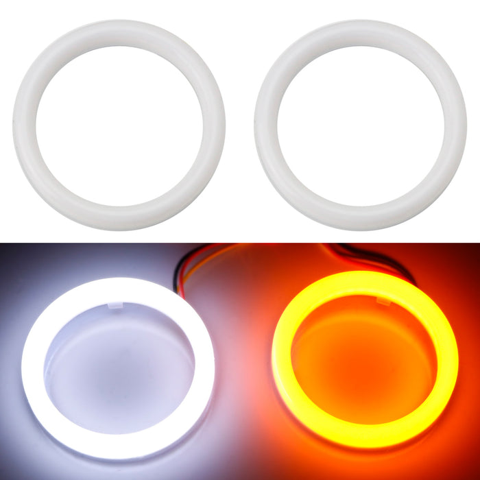 Amber/White Switchback LED Angel Eyes Halo Rings For 13-up Scion FR-S Subaru BRZ