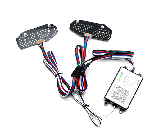 Remote Control RGBW Multicolor LED DRL Board Lighting Kit For 13-14 Ford Mustang