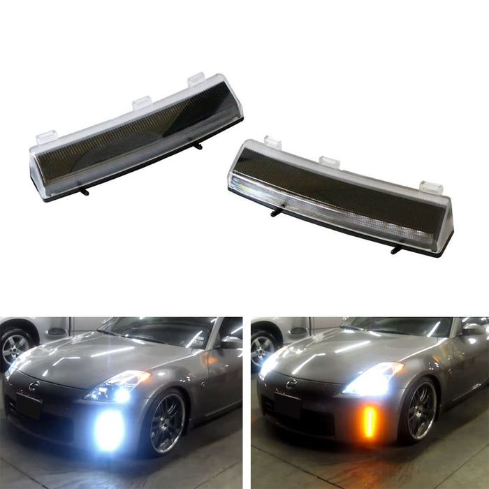 370Z Style Switchback LED Daytime Running Lights/Turn Signal For 2006-09 350Z