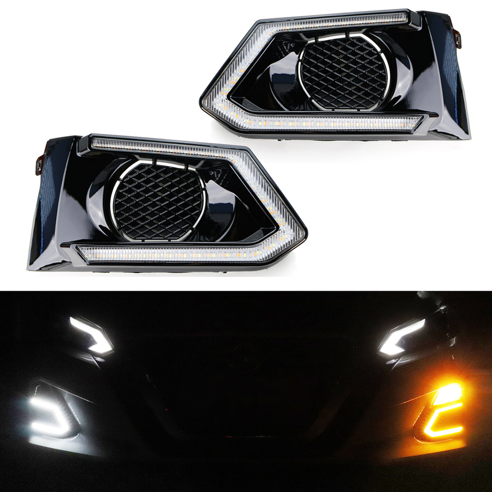 OE-Fit White/Amber Switchback LED Daytime Running Light Kit For 2019-2022 Altima