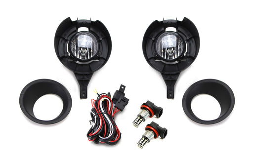 Projector Lens Fog Lights w/White Bulbs, Cover, Wiring For 05-20 Nissan Frontier