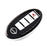 Black "Carbon Fiber" Key Fob Cover For Nissan Infiniti Oval Shape 2/3/4/5 Button