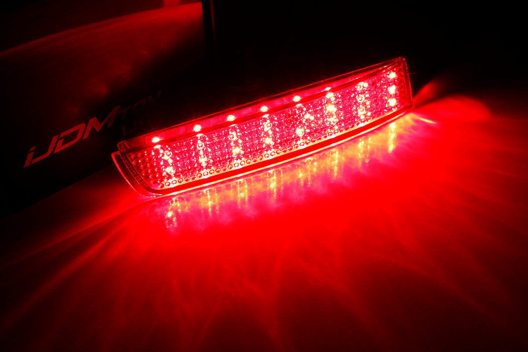 Red Lens 48-SMD LED Bumper Reflector Marker Lights For Infiniti FX35 FX50 Nissan