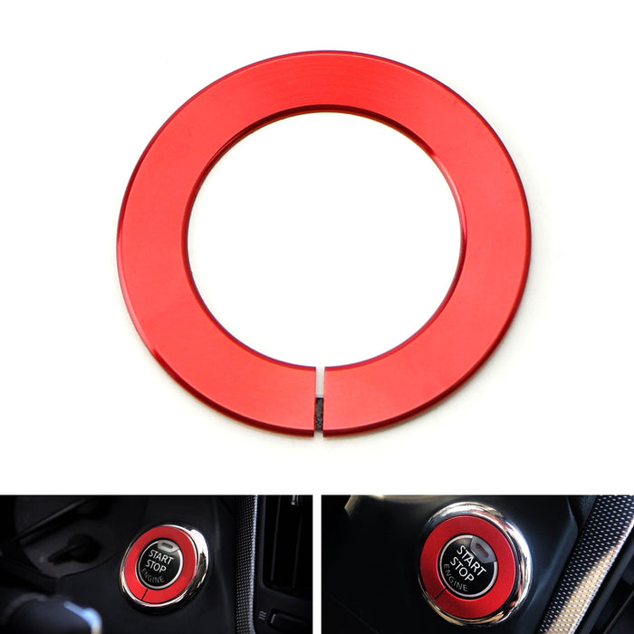 Red Engine Push Start Outer Surrounding Decoration Ring Trim For Nissan Infiniti