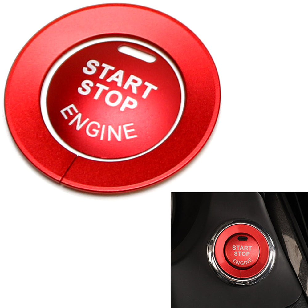 Engine Start/Stop Push Start Button Cover&Ring For Nissan Infiniti Q50 Q60 QX60