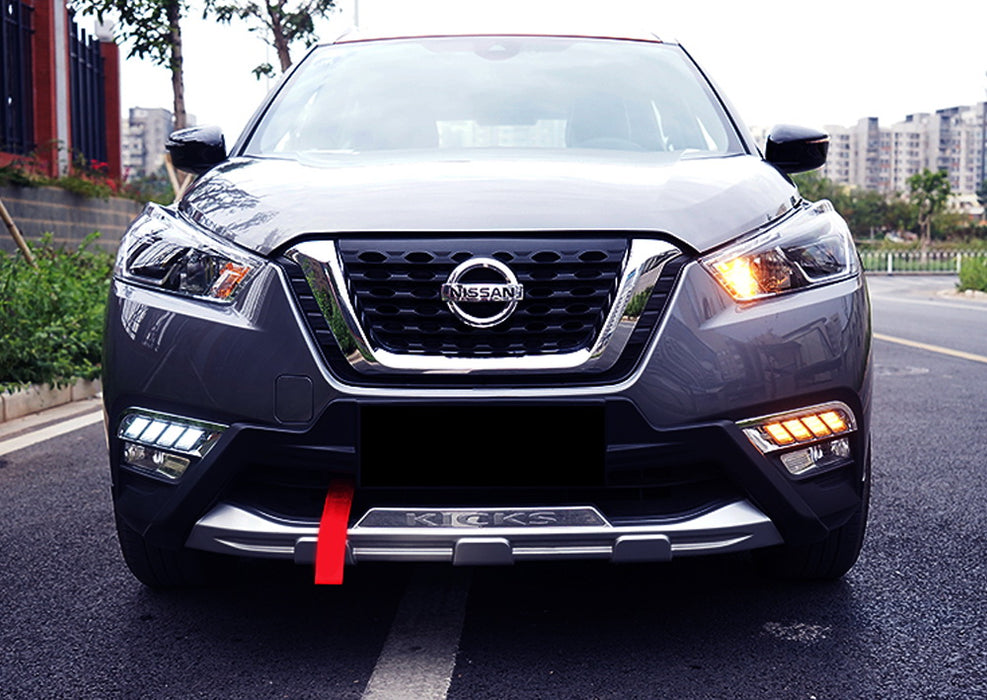 Sequential Dynamic Blink Switchback LED Daytime Running Lights For Nissan Kicks