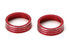 Red Anodized Aluminum AC Climate Control Ring Knob Covers For 14-20 Nissan Rogue