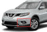 Switchback LED Daytime Running Light/Turn Signal Bezels For 14-16 Nissan Rogue