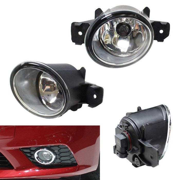 Complete Set Clear Lens Fog Lights Foglamp Kit For 16-20 Nissan Sentra Facelift