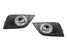 Complete Set Clear Lens Fog Lights Foglamp Kit For 16-20 Nissan Sentra Facelift