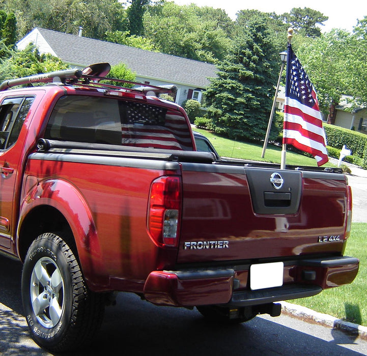 Truck Bed Rail Side Mount Flag Holder Kit For Nissan Titan Frontier, etc