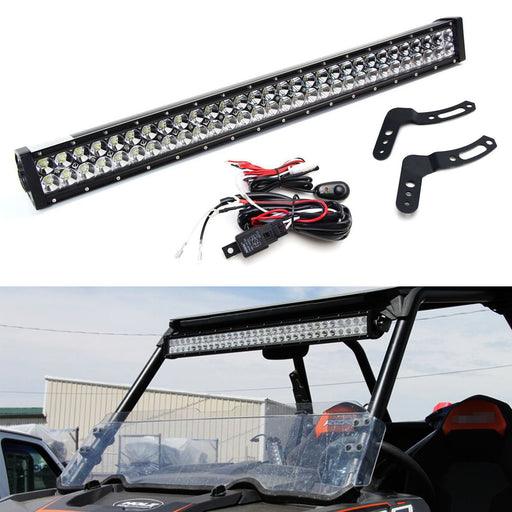 Roof Mount 30-Inch LED Light Bar Kit For 2011-18 Polaris RZR XP 800 900 1000