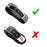 Red Plastic Key Fob Side Shell Cover For 17-up Porsche Panamera & 19-up Cayenne