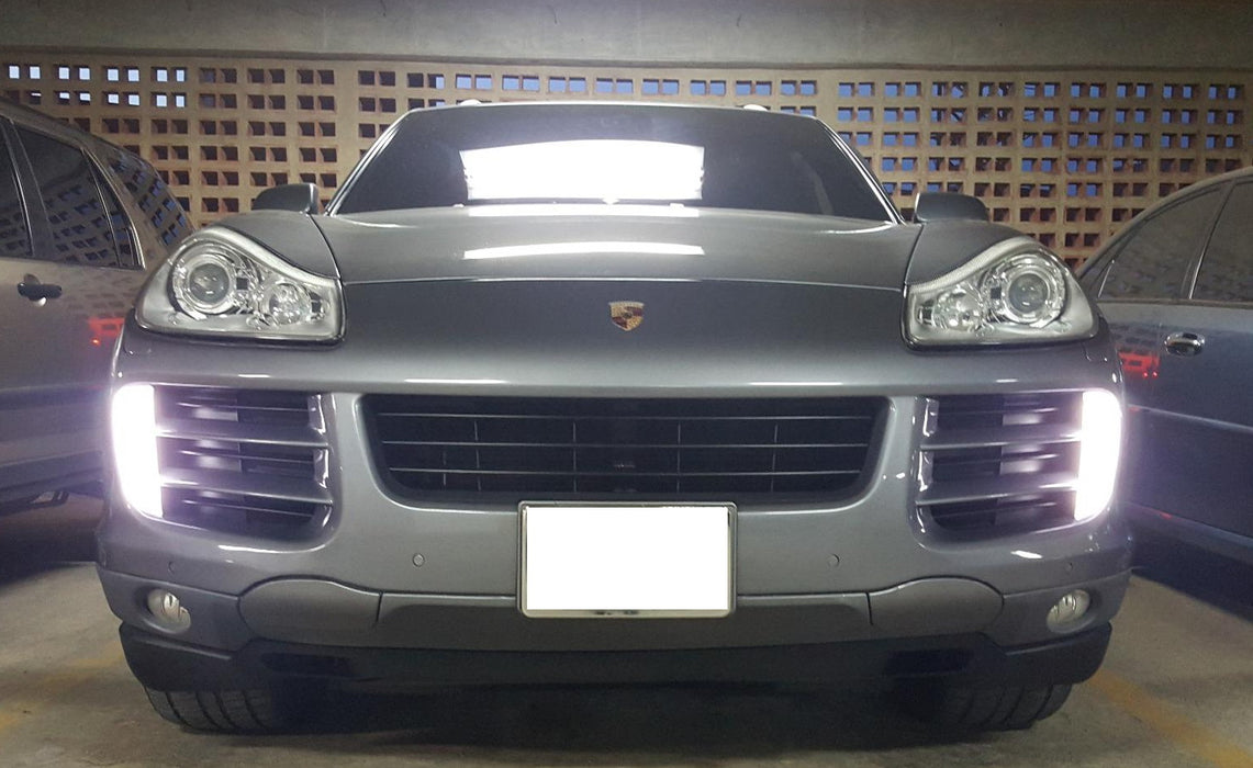 Clear Switchback LED Daytime Running Light/Turn Signal For 07-10 Porsche Cayenne