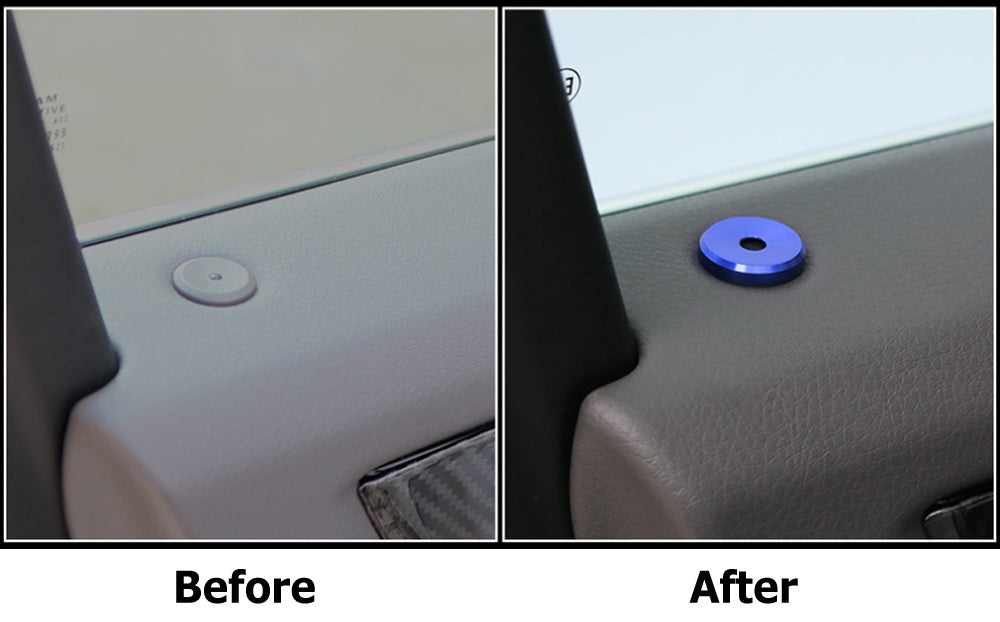 Blue Decorative Door Lock Secure Indicator Light Caps For Cayenne Panamera Macan