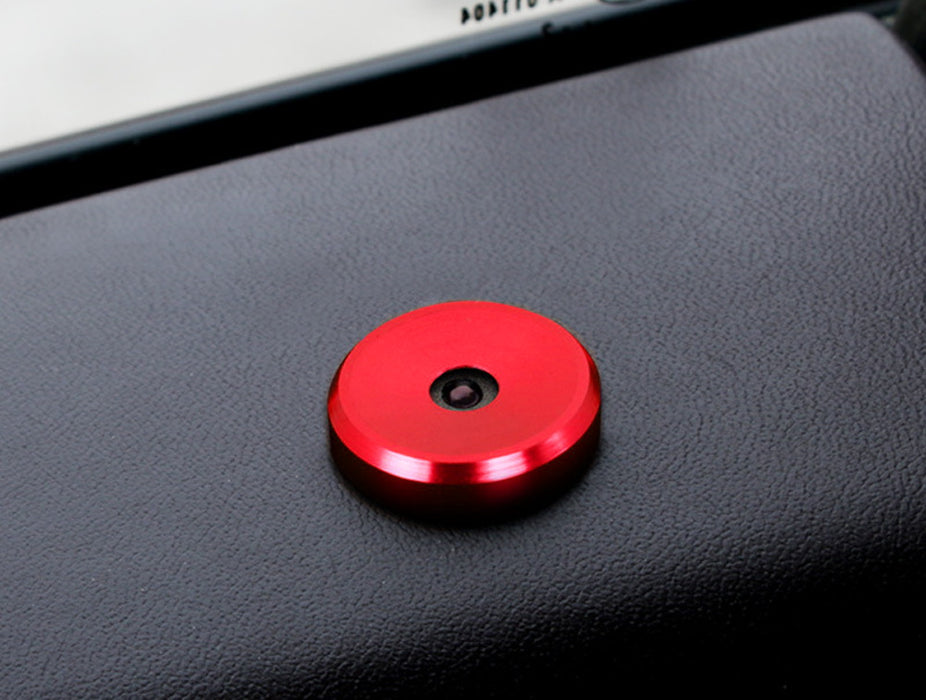 Red Decorative Door Lock Secure Indicator Light Caps For Cayenne Panamera Macan