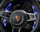 Blue Steering Wheel Paddle Shifter Extension Cover For Porsche Cayenne Macan 911