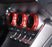 5pc Red Aluminum AC Stereo Tune Turn-Knob Covers For 22+ Subaru BRZ Toyota GR86