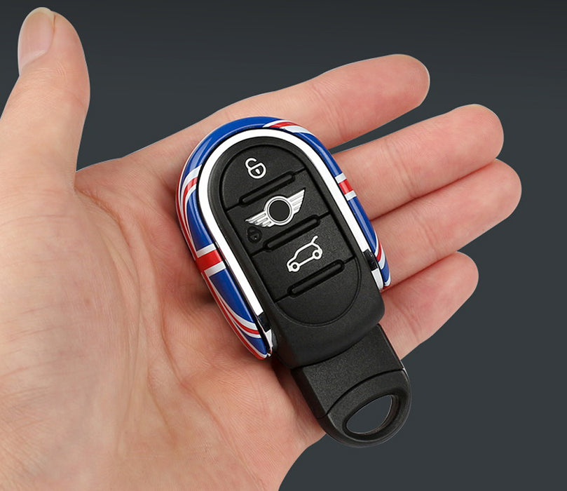 Red/Blue Union Jack UK Flag Style Key Fob Shell For MINI Cooper 3rd Gen F55 F56