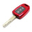 Red TPU Key Fob Protective Case w/Face Panel Cover For 16-up Civic Accord HR-V..