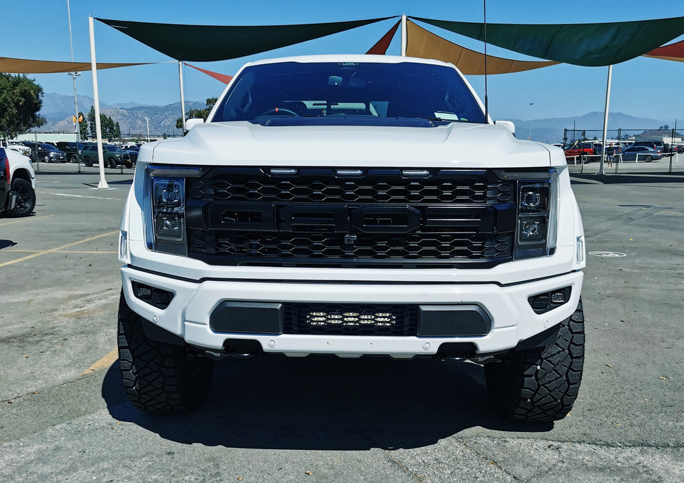 Lower Grille Hide 72W LED Light Bar Kit w/Bracket, Relay For Ford 2021-up Raptor