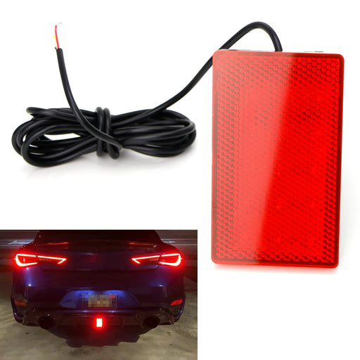 Universal Red Lens 15-LED Rear Bumper Diffuser Rear Fog Light Kit for Car SUV