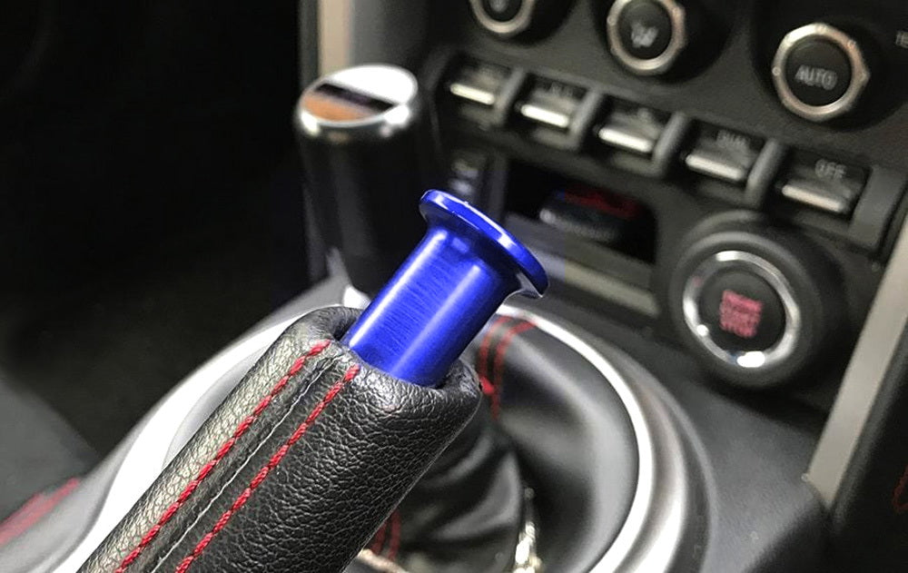 JDM Blue Aluminum Handbrake eBrake Tip Push Button For Scion FRS Toyota 86 BRZ