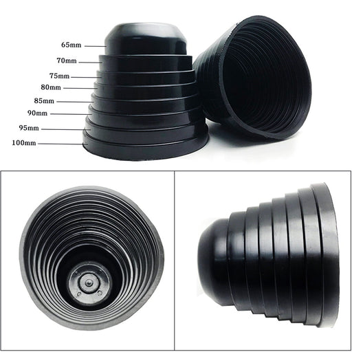 65-100mm Rubber Housing Seal Caps For Headlamp Install Xenon Headlight, Retrofit