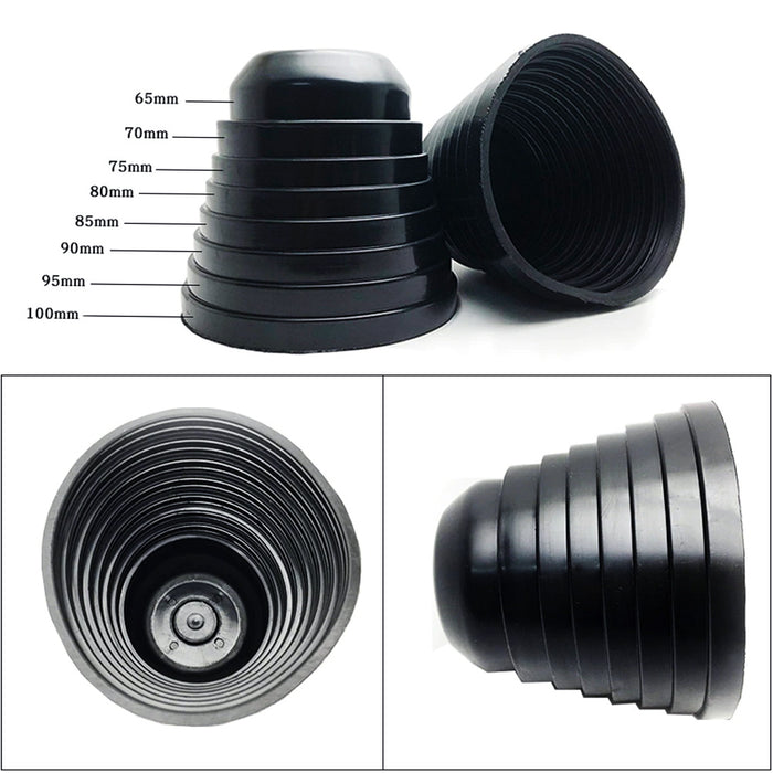 65-100mm Rubber Housing Seal Caps For Headlamp Install Xenon Headlight, Retrofit