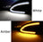 Smoke White/Amber Switchback LED Sequential Blink Side Mirror Lamps For Gen4 RAM