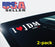 (2) I Love JDM Car Vinyl Decal Sticker Featuring iJDMTOY LED Light Super Store