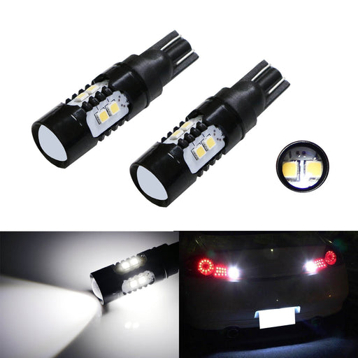 White 10-SMD High Power 912 921 906 T10 LED Reverse Backup Light, Parking Lights