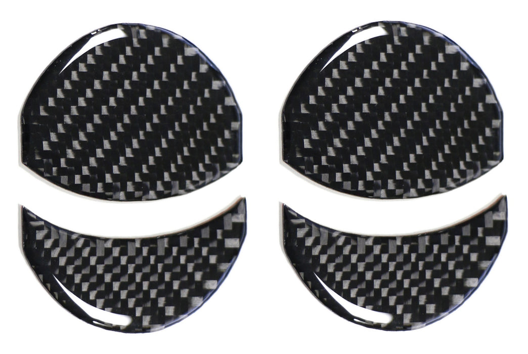 Black Carbon Fiber Overlay Decoration Trims For Subaru BRZ Scion FR-S Toyota 86