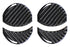 Black Carbon Fiber Overlay Decoration Trims For Subaru BRZ Scion FR-S Toyota 86