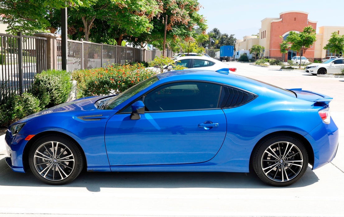 Gloss Black Rear Side Window Vent/Louvers For 2013-2021 Scion FRS 86 Subaru BRZ