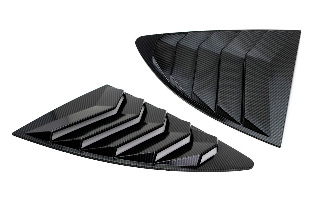 "Carbon Fiber" Rear Side Window Vent/Louvers For 2013-21 Scion FRS 86 Subaru BRZ