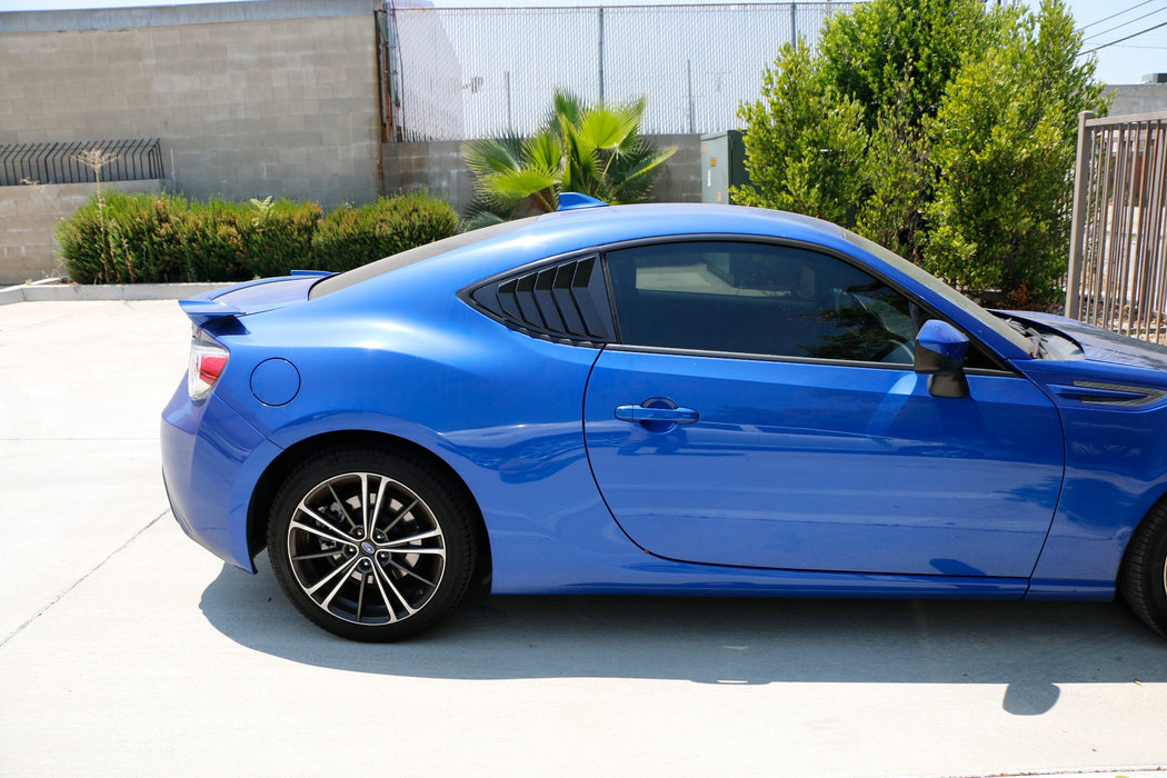 "Carbon Fiber" Rear Side Window Vent/Louvers For 2013-21 Scion FRS 86 Subaru BRZ