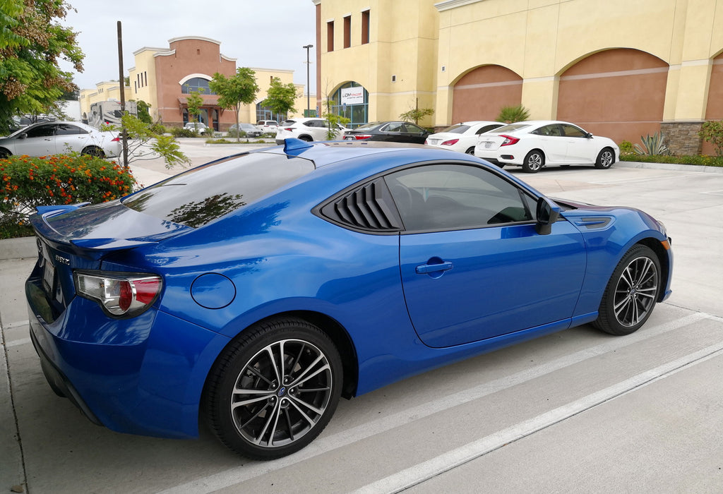 Rear Quarter Side Window Vent Louvers For 13-16 Scion FRS, 17-21 86, Subaru BRZ